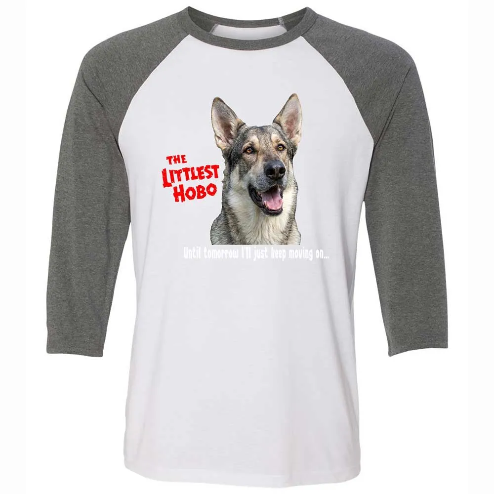 Unisex 3/4 Baseball Tee - TBYATKEU - White/Deep Heather - 11