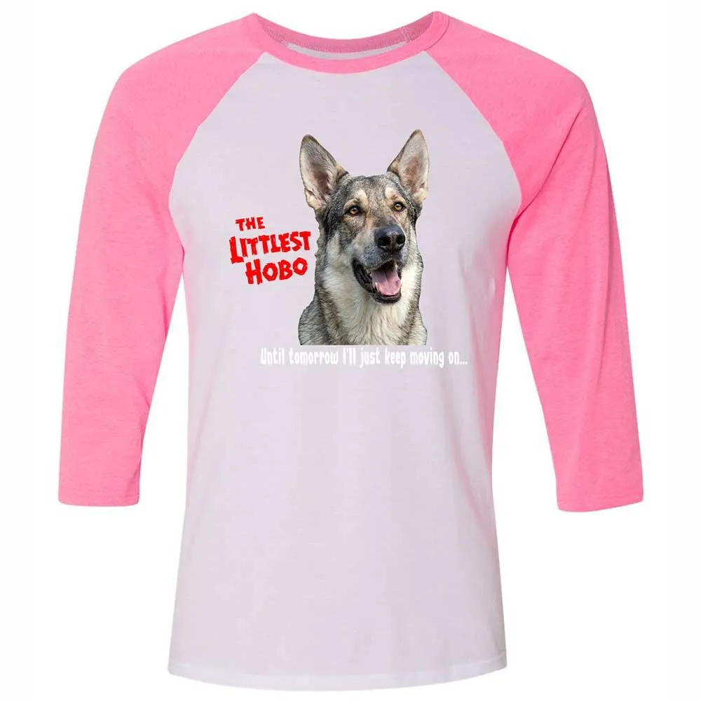 Unisex 3/4 Baseball Tee - TBYATKEU - White/Neon Pink - 12
