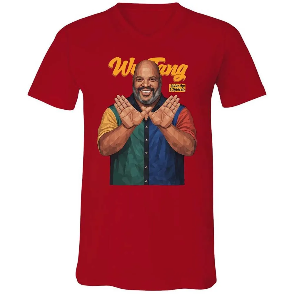 Unisex V-Neck T-Shirt - BVWM8H9Z - Red - 6