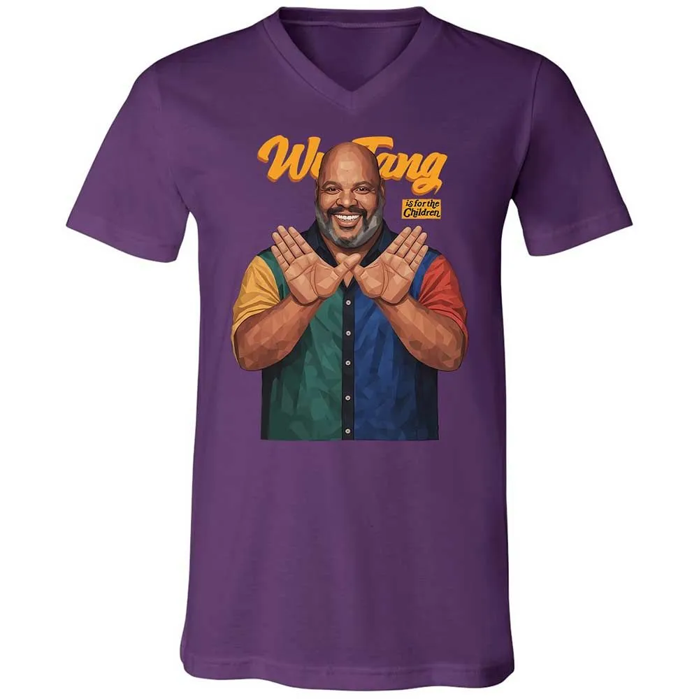 Unisex V-Neck T-Shirt - BVWM8H9Z - Team Purple - 10