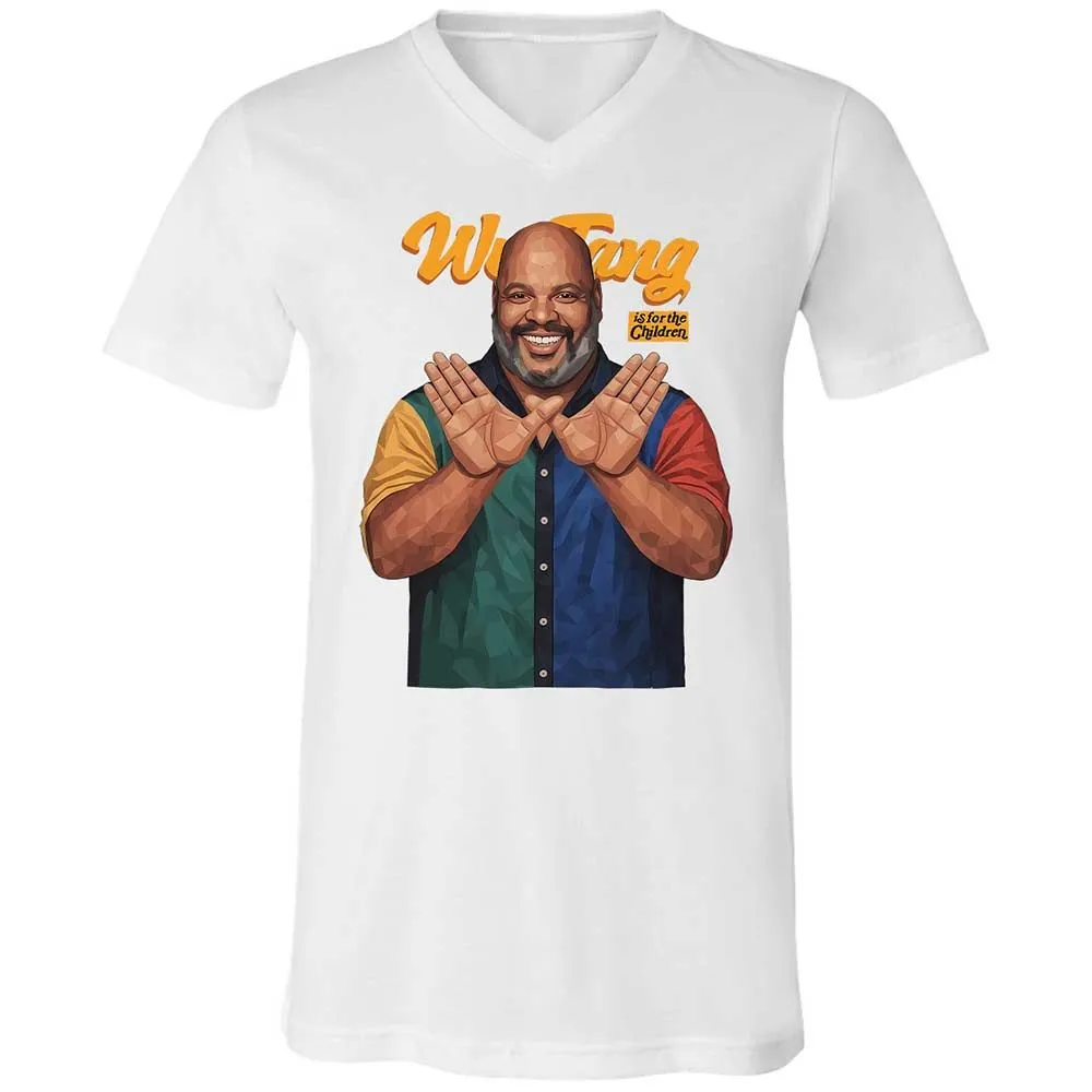 Unisex V-Neck T-Shirt - BVWM8H9Z - White - 16