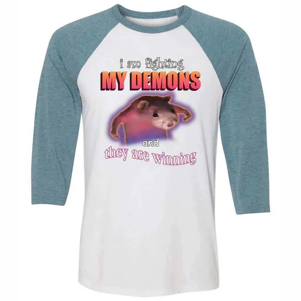 I'm fighting my demons - White/Denim - 3