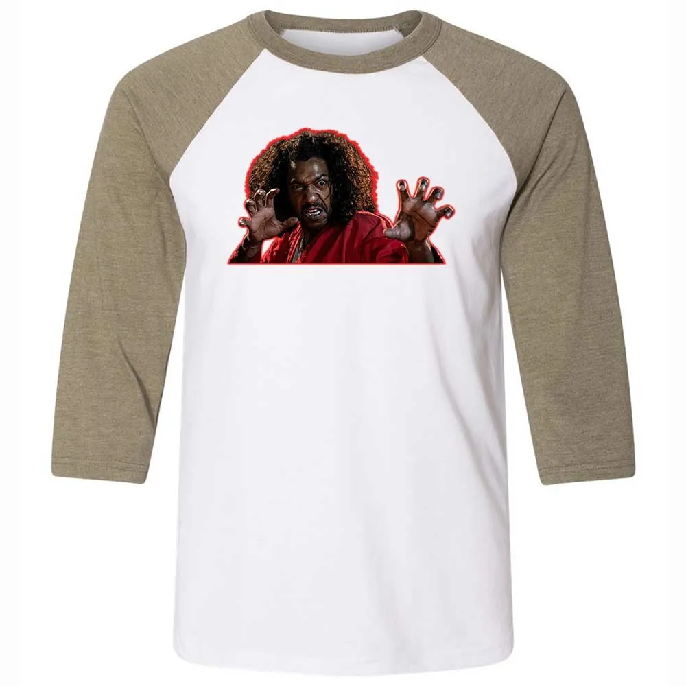 Unisex 3/4 Baseball Tee - 8BBXUU76 - White/Heather Olive - 4