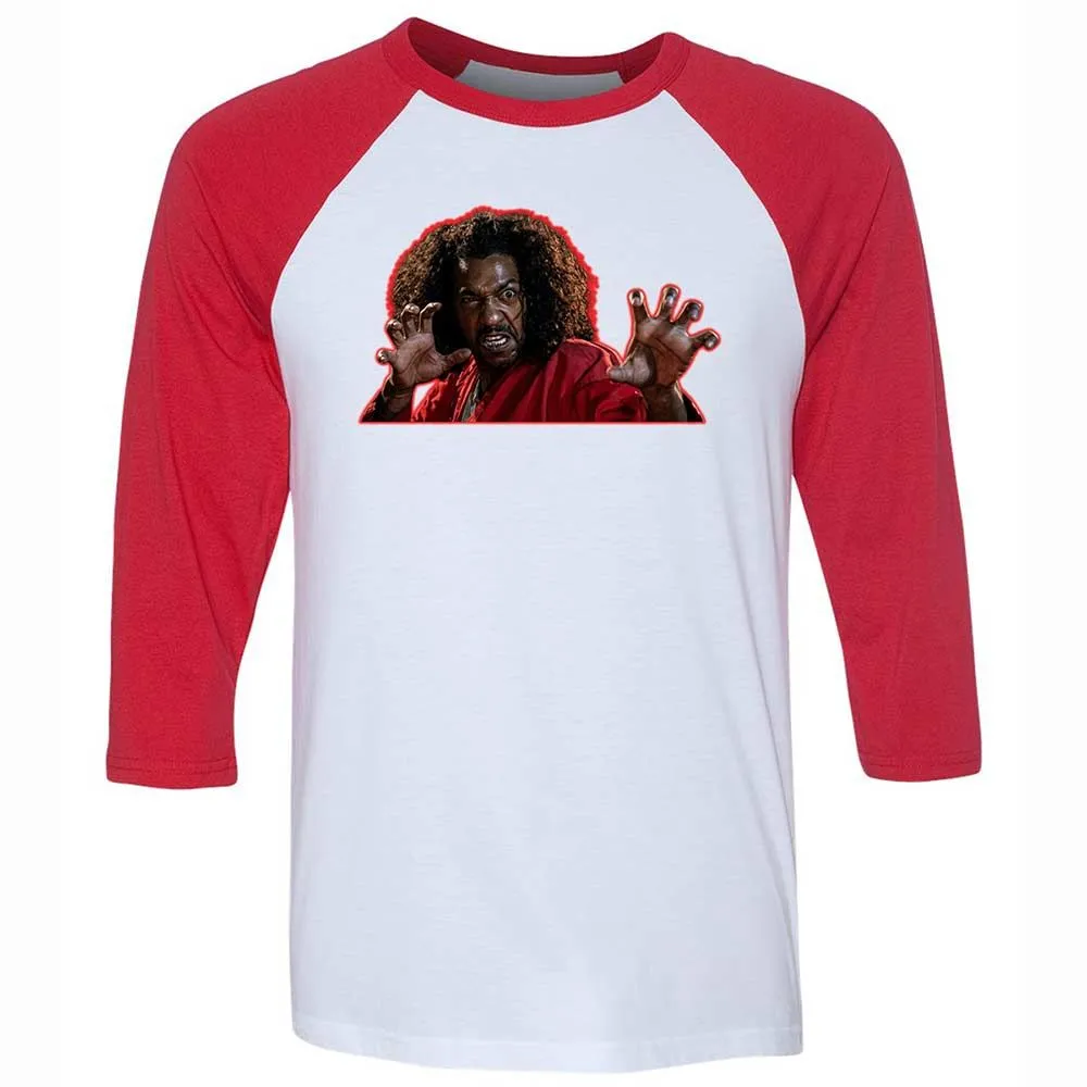 Unisex 3/4 Baseball Tee - 8BBXUU76 - White/Red - 9
