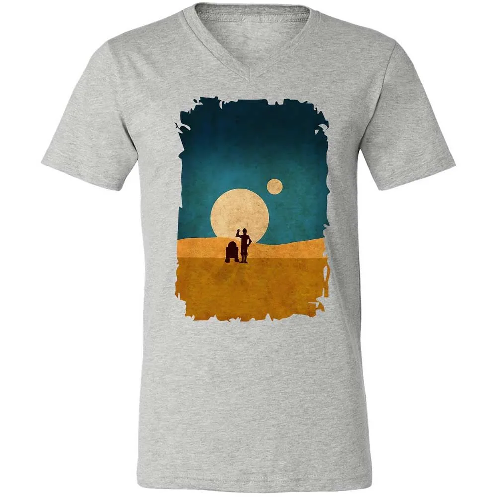Droids In The Dunes - Athletic Heather - 2