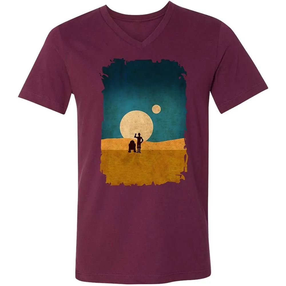Droids In The Dunes - Maroon - 14
