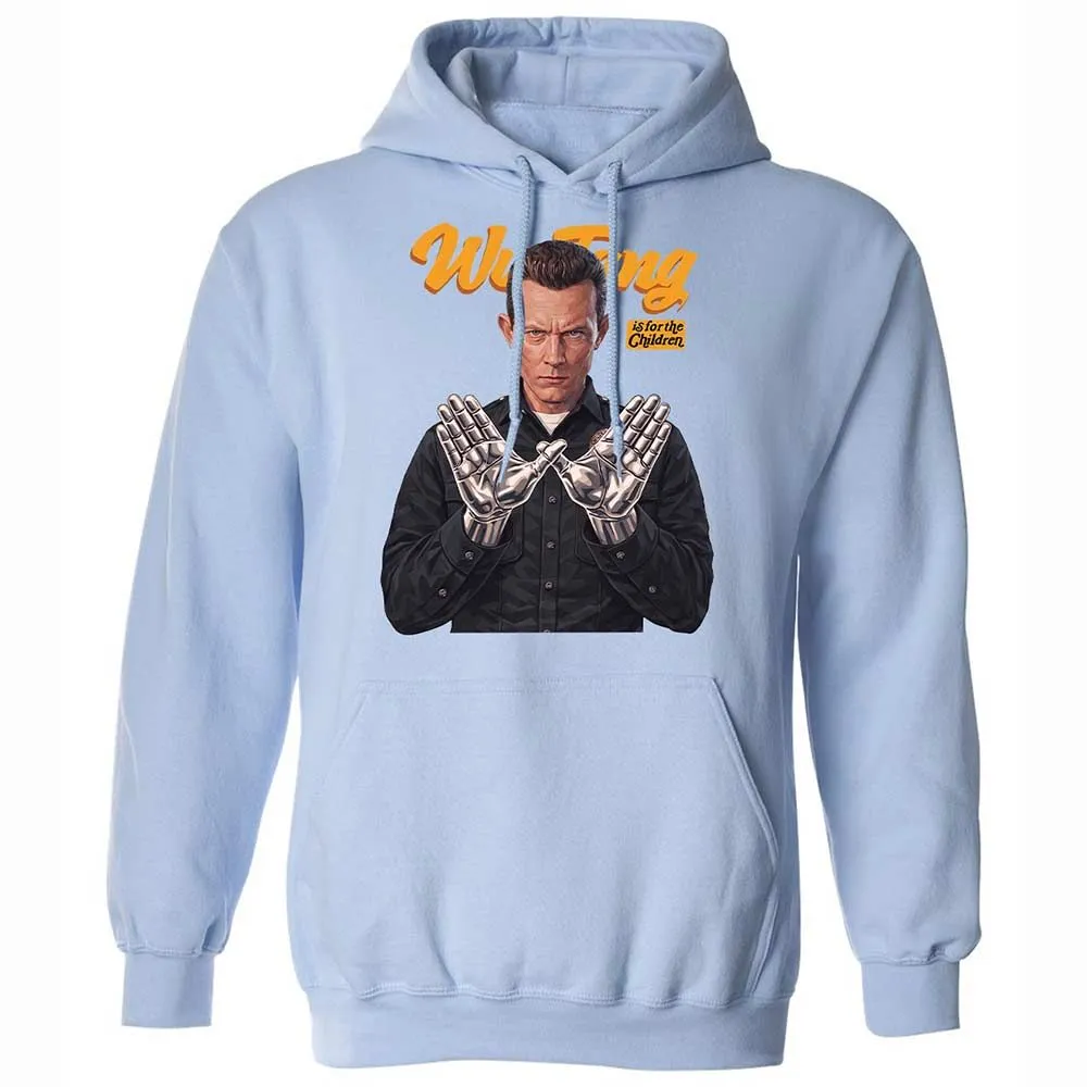 Classic Unisex Hoodie - Black - Light Blue - 17