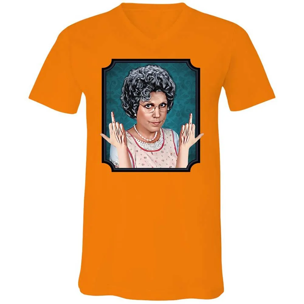 Unisex V-Neck T-Shirt - 16XTM261 - Orange - 7