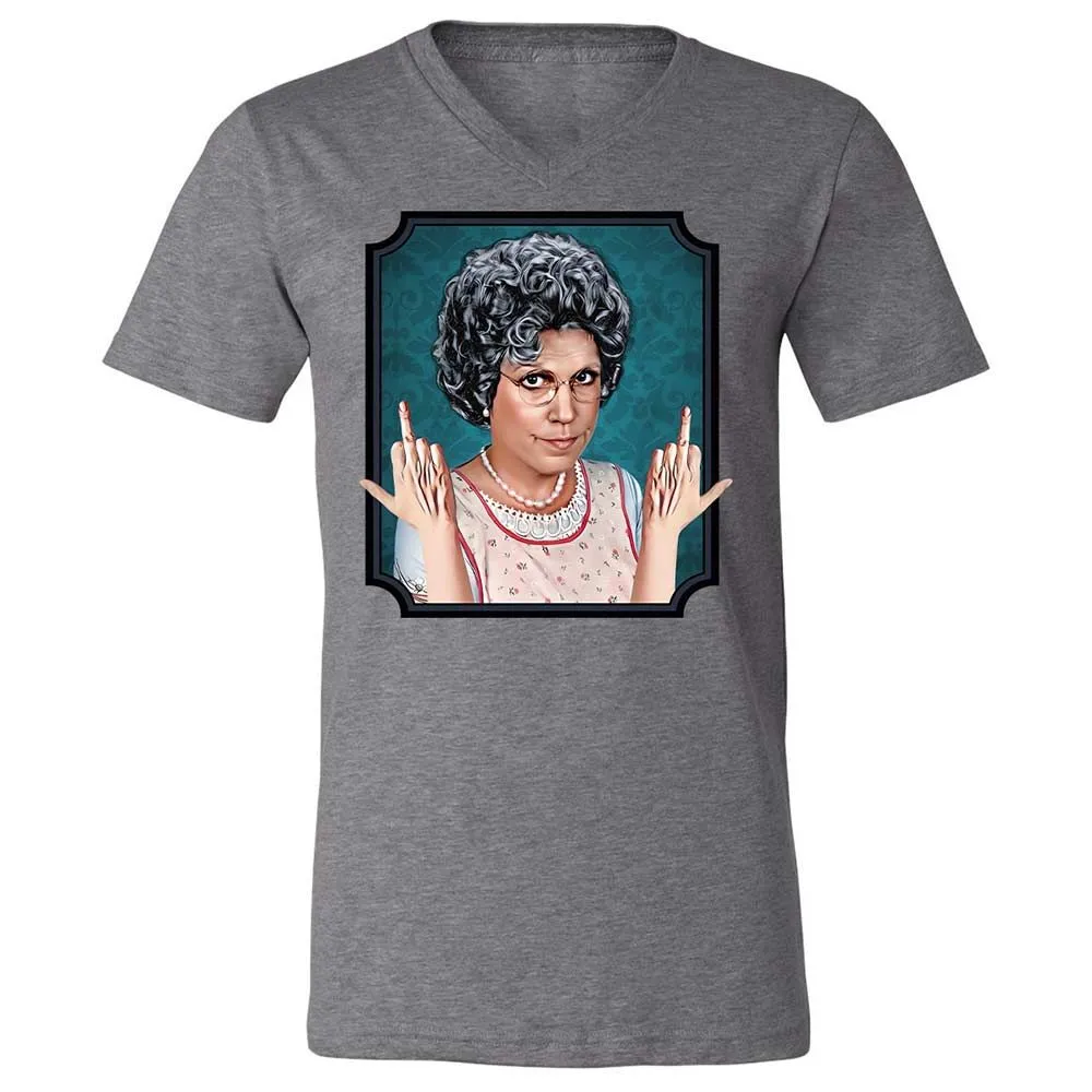 Unisex V-Neck T-Shirt - 16XTM261 - Deep Heather - 9