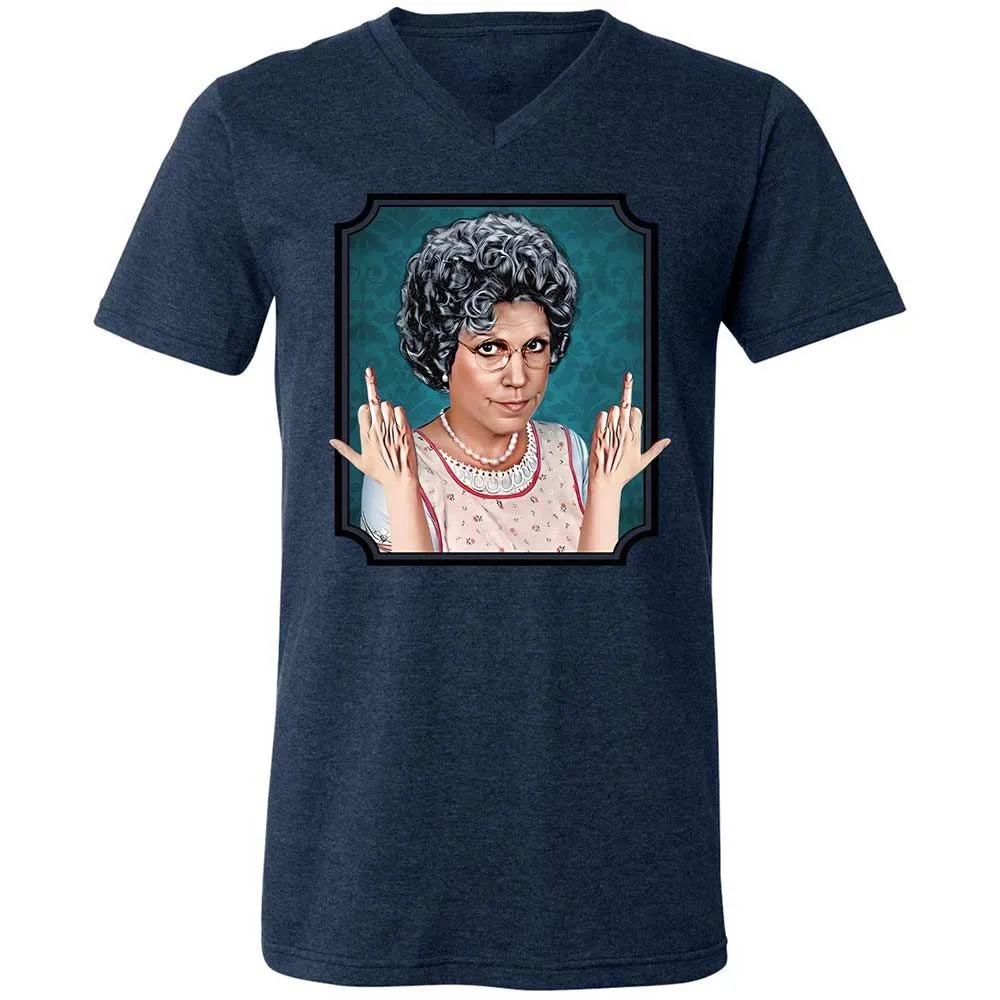 Unisex V-Neck T-Shirt - 16XTM261 - Heather Navy - 13