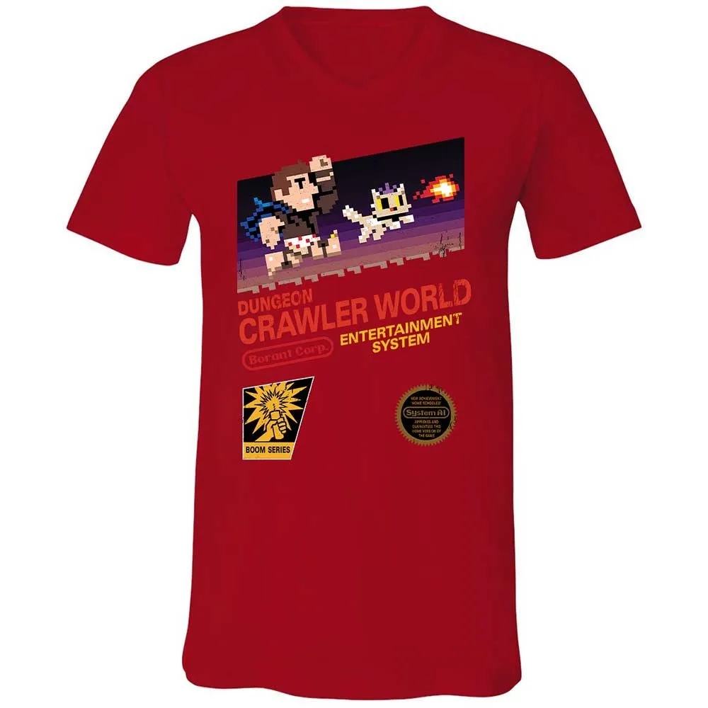 Unisex V-Neck T-Shirt - 4A2XHKXS - Red - 6
