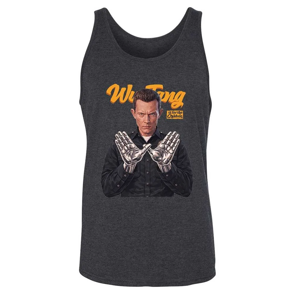 Unisex Jersey Tank - Black - Dark Grey Heather - 5