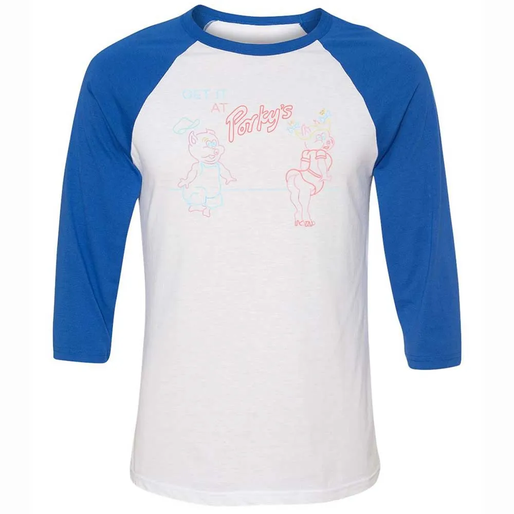 Unisex 3/4 Baseball Tee - 4A5PZQJK - White/True Royal - 10