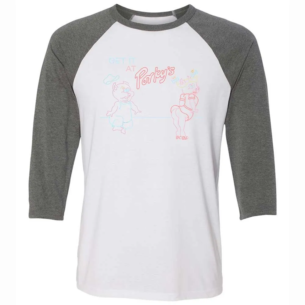 Unisex 3/4 Baseball Tee - 4A5PZQJK - White/Deep Heather - 11