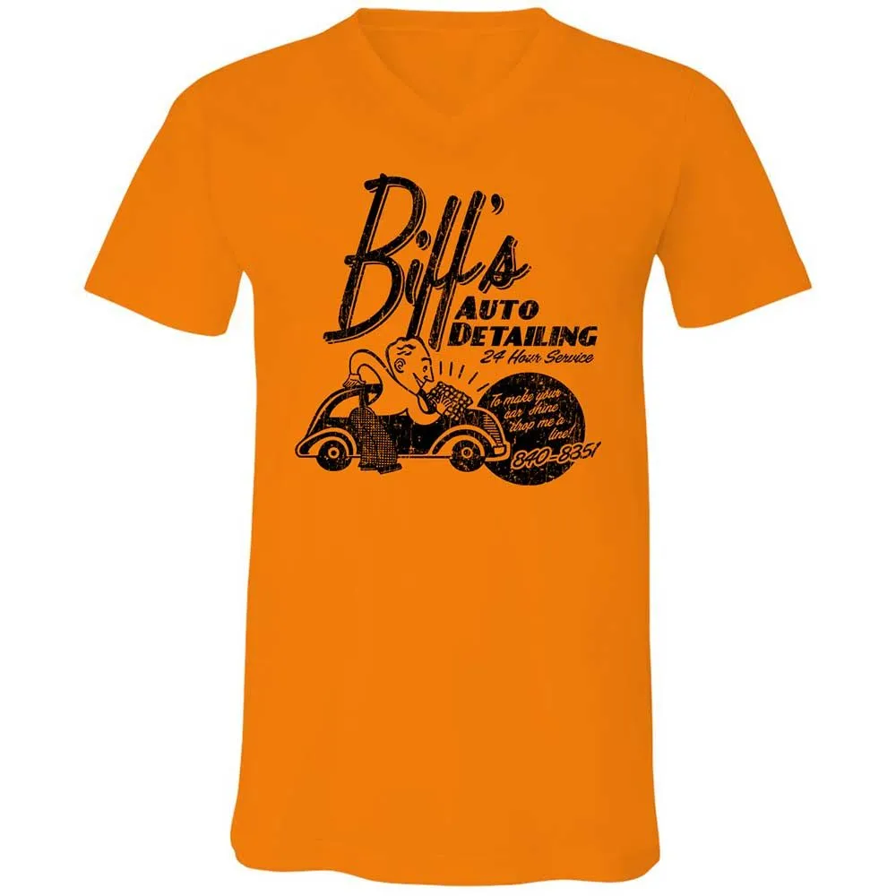 Unisex V-Neck T-Shirt - YQQ2389C - Orange - 7
