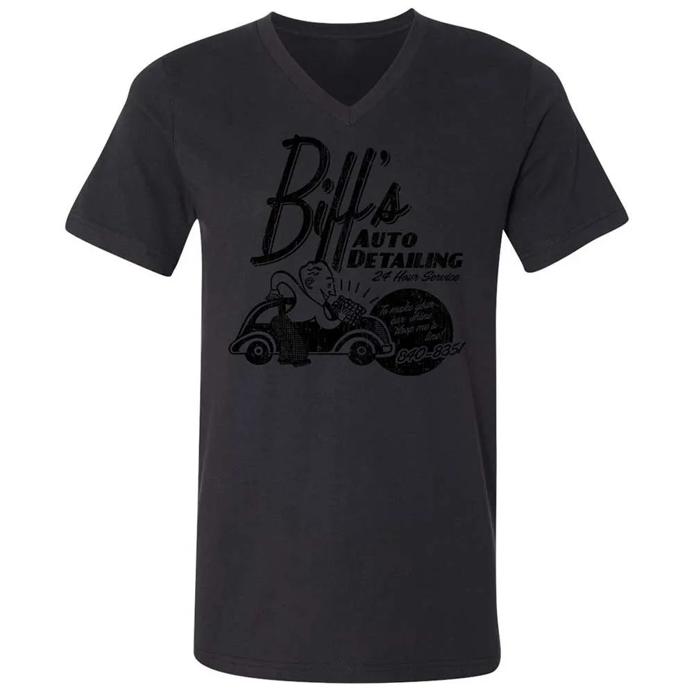 Unisex V-Neck T-Shirt - YQQ2389C - Black - 11