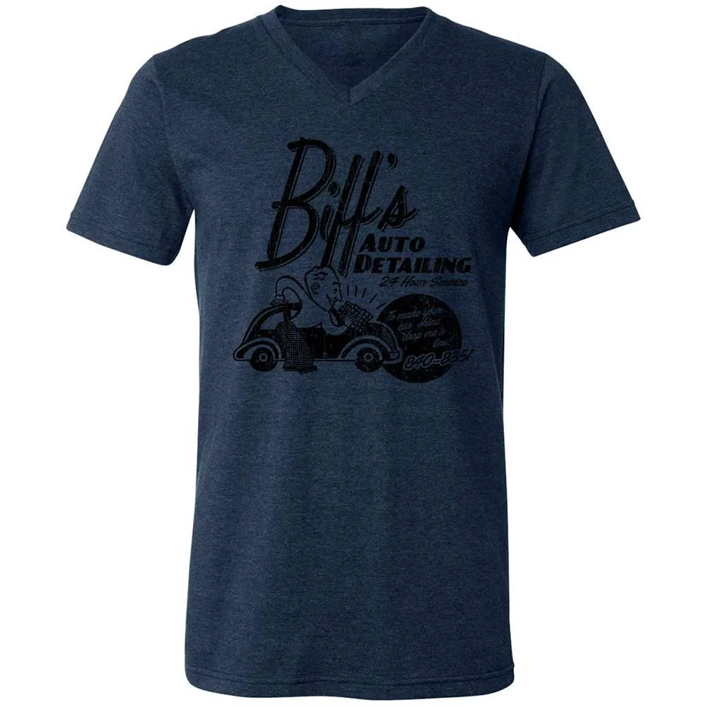 Unisex V-Neck T-Shirt - YQQ2389C - Heather Navy - 13