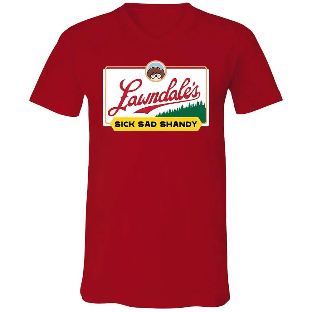 Unisex V-Neck T-Shirt - SRGN21SY - Red - 6