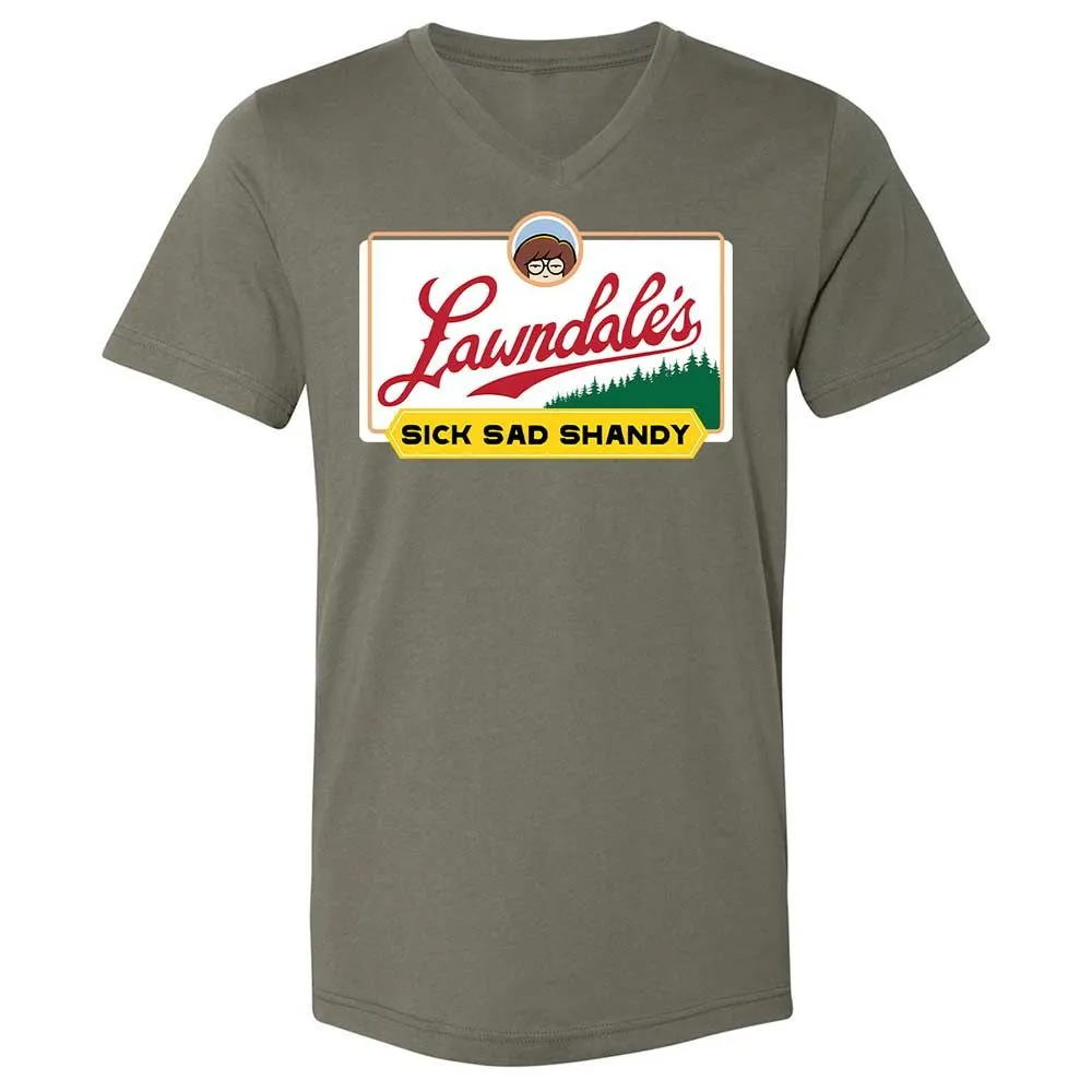 Unisex V-Neck T-Shirt - SRGN21SY - Military Green - 11