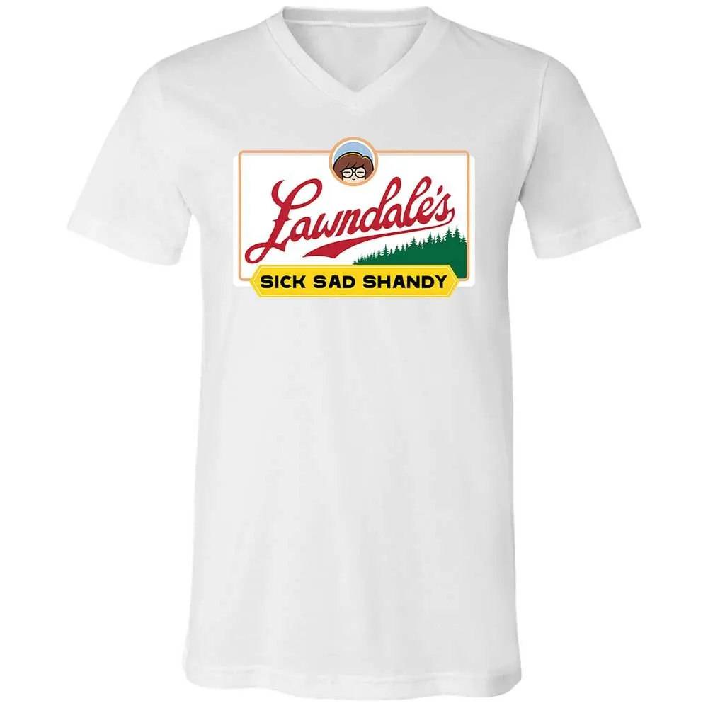 Unisex V-Neck T-Shirt - SRGN21SY - White - 16