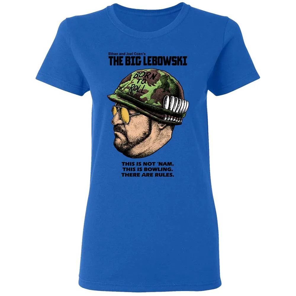 Women's T-Shirt - White - Royal - 10
