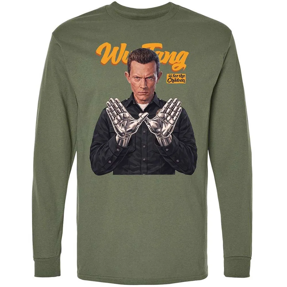 Long Sleeve T-Shirt - Black - Military Green - 9