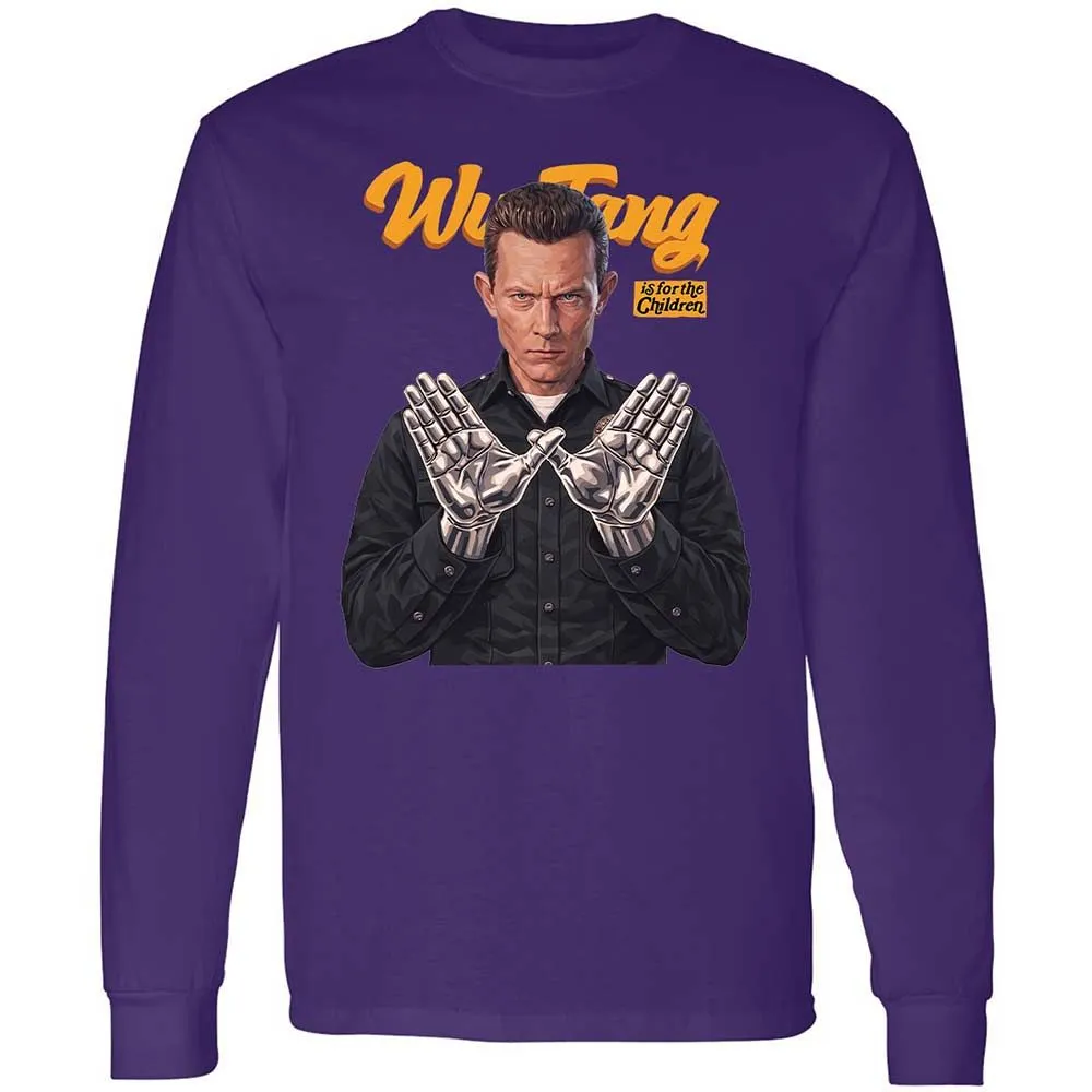 Long Sleeve T-Shirt - Black - Purple - 12