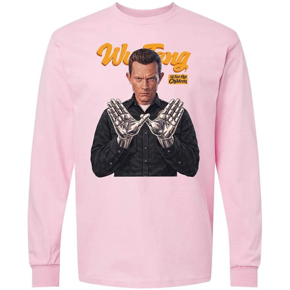 Long Sleeve T-Shirt - Black - Light Pink - 16
