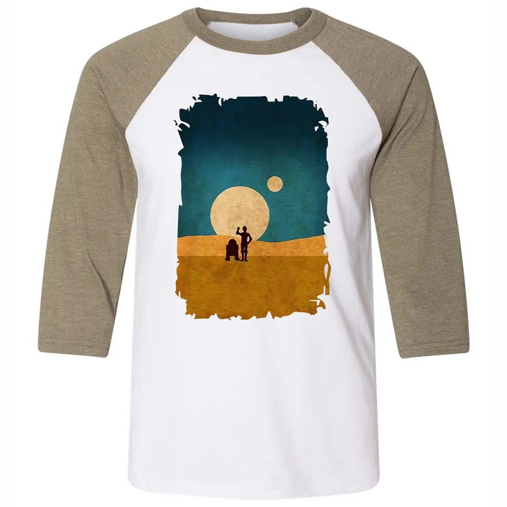 Droids In The Dunes - White/Heather Olive - 4