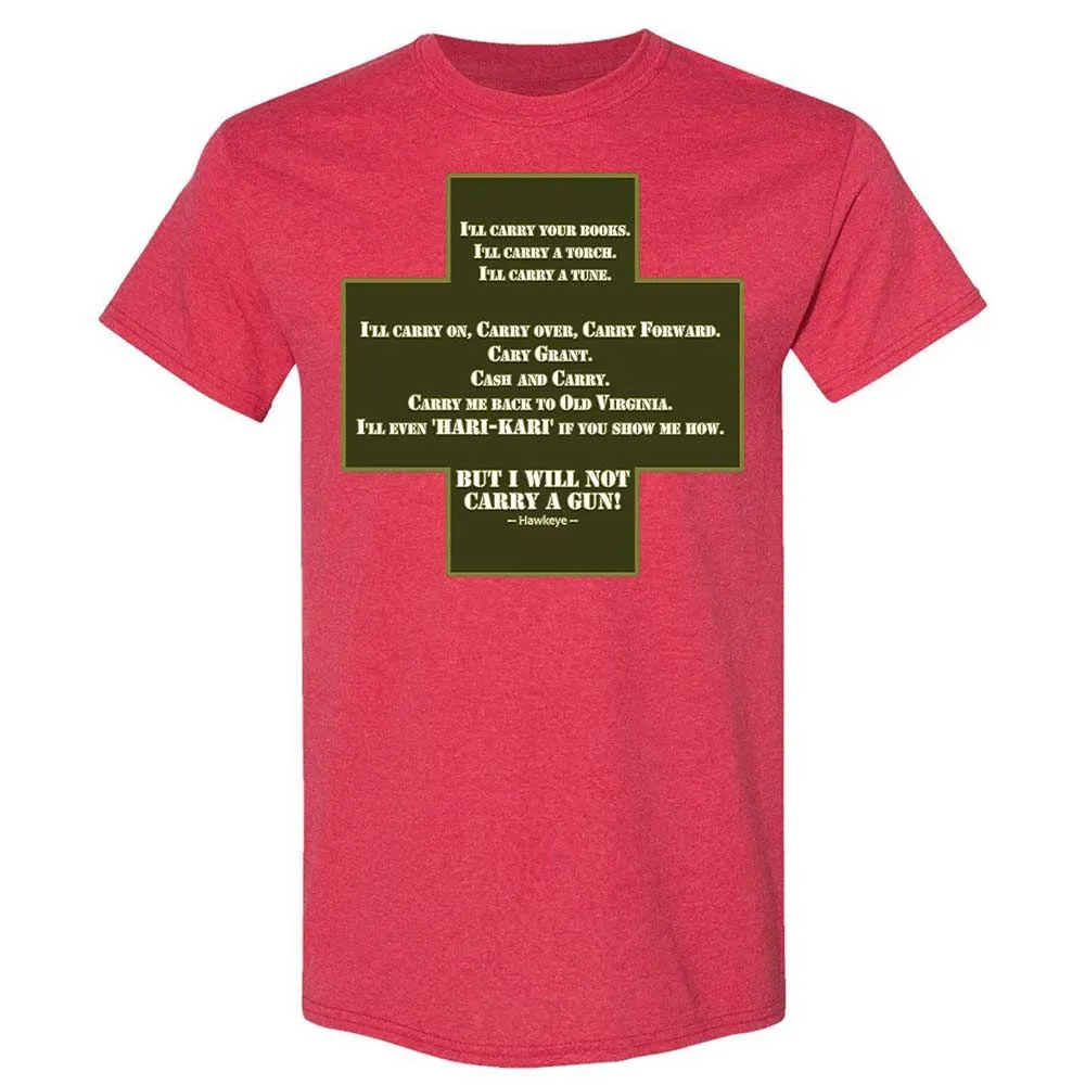 I Will Not Carry a Gun - Heather Red - 9