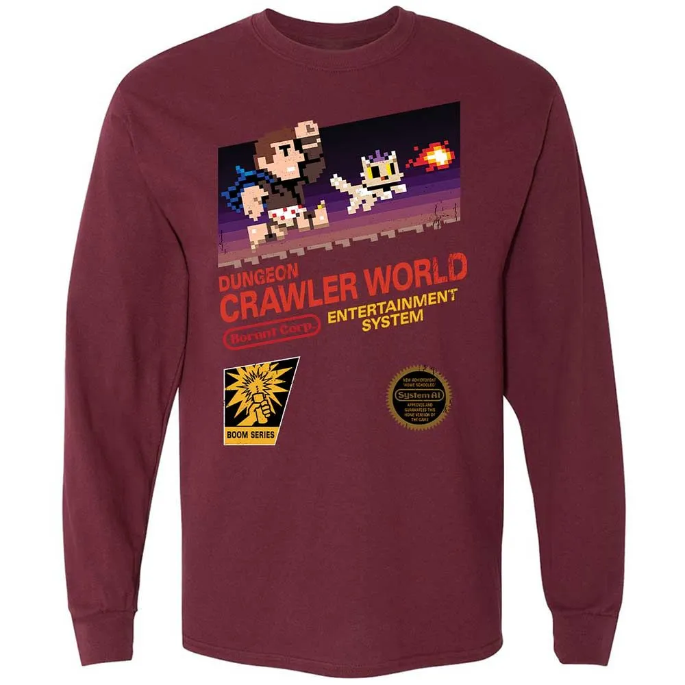 Long Sleeve T-Shirt - LTRKDG7Y - Maroon - 6