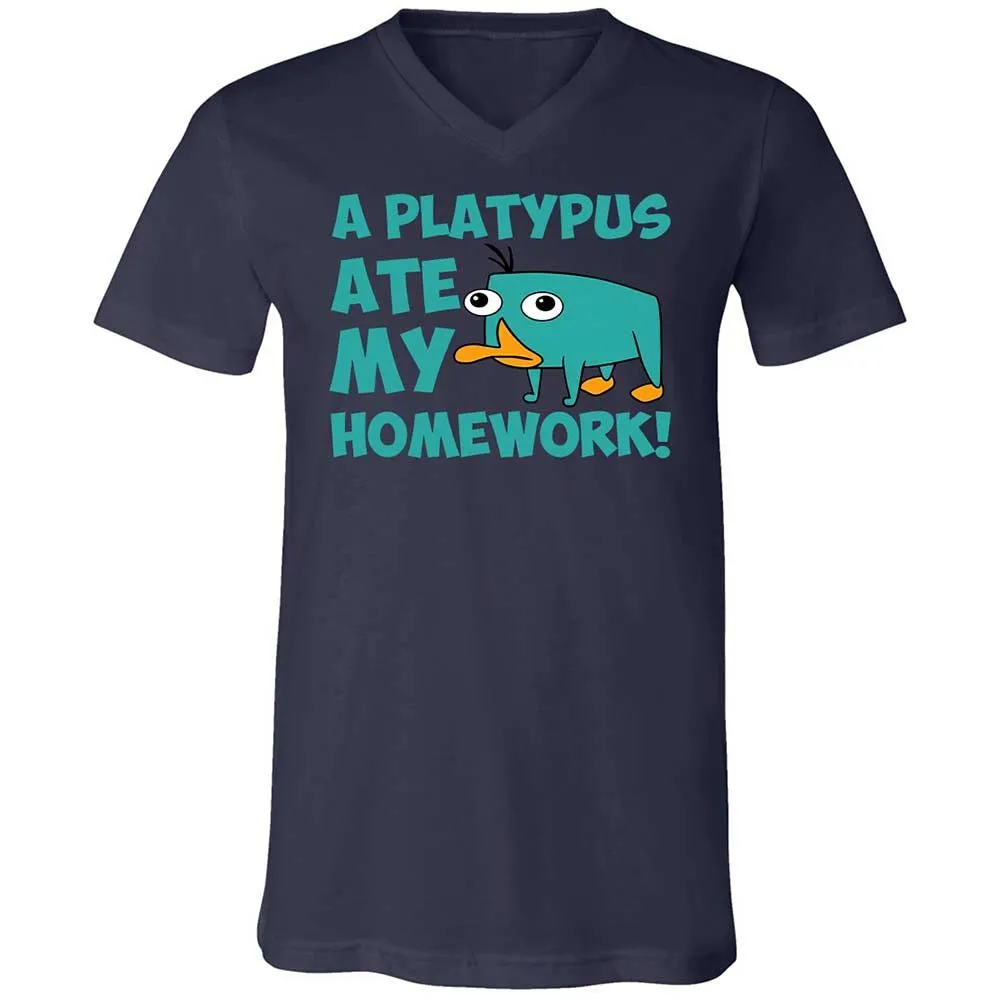 Unisex V-Neck T-Shirt - 5LF2ZZDD - Navy - 2