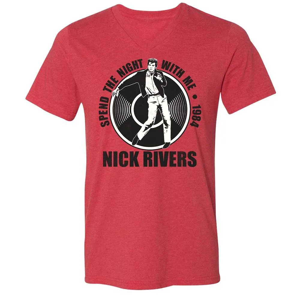 Unisex V-Neck T-Shirt - UVXAY29G - Heather Red - 6
