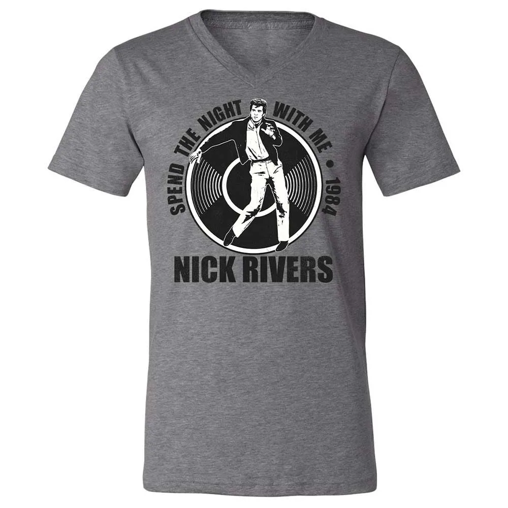 Unisex V-Neck T-Shirt - UVXAY29G - Deep Heather - 9