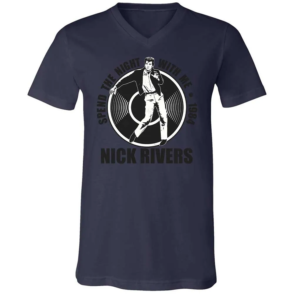 Unisex V-Neck T-Shirt - UVXAY29G - Navy - 12
