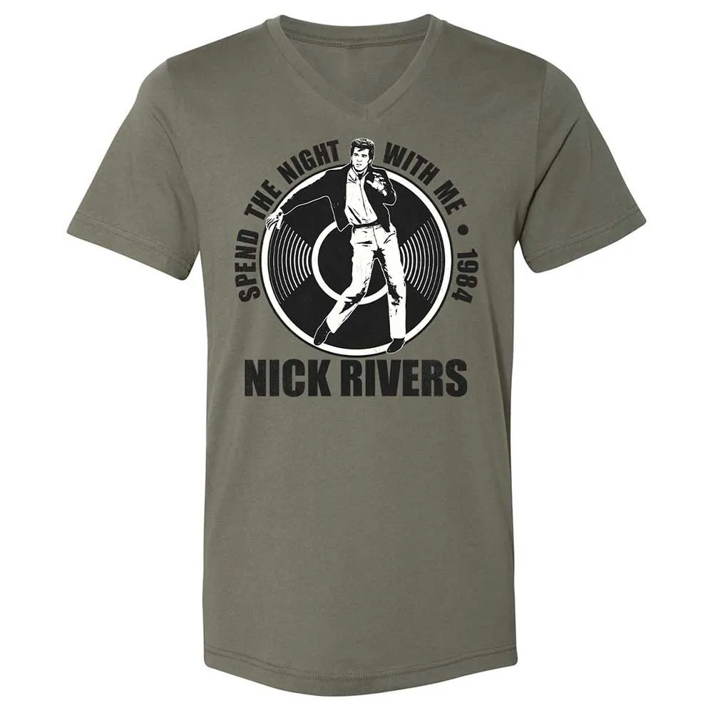 Unisex V-Neck T-Shirt - UVXAY29G - Military Green - 15