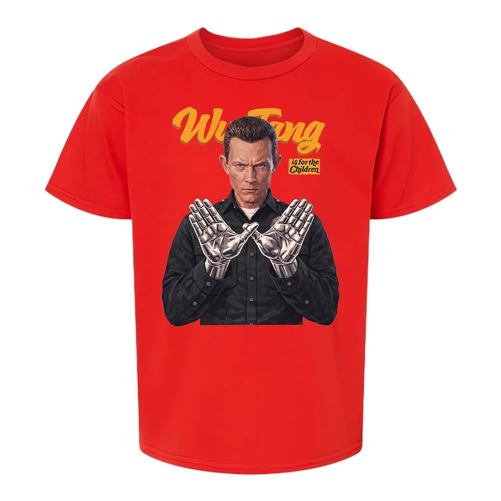 Kids T-Shirt - Black - Red - 8