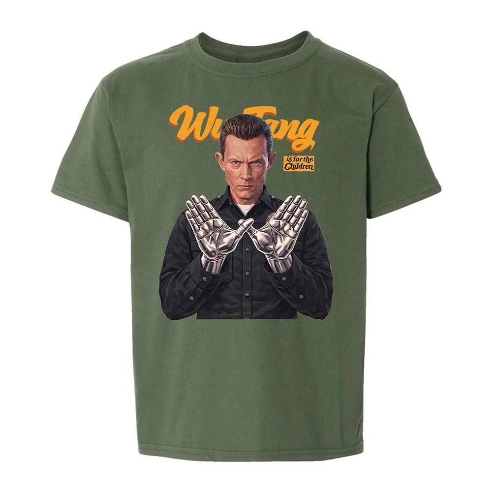 Kids T-Shirt - Black - Military Green - 19