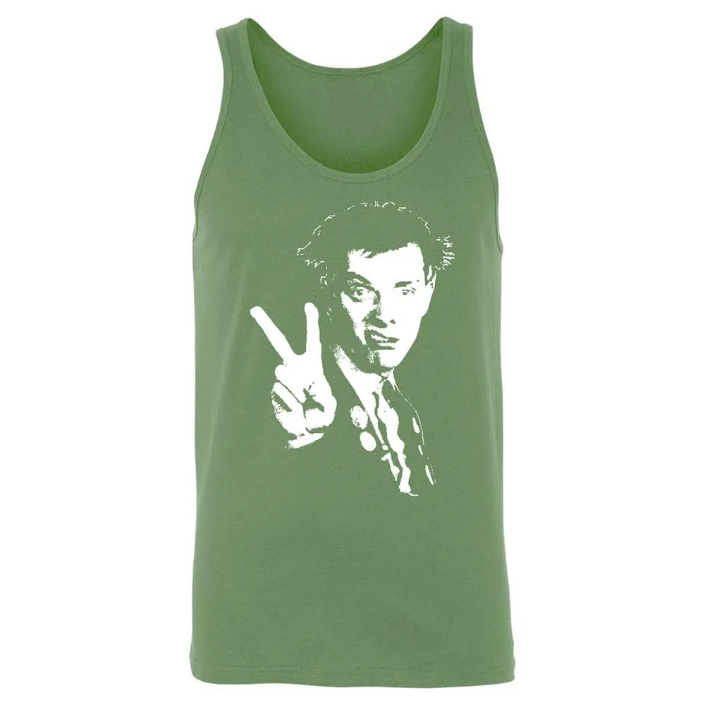 Unisex Jersey Tank - Black - Leaf - 8