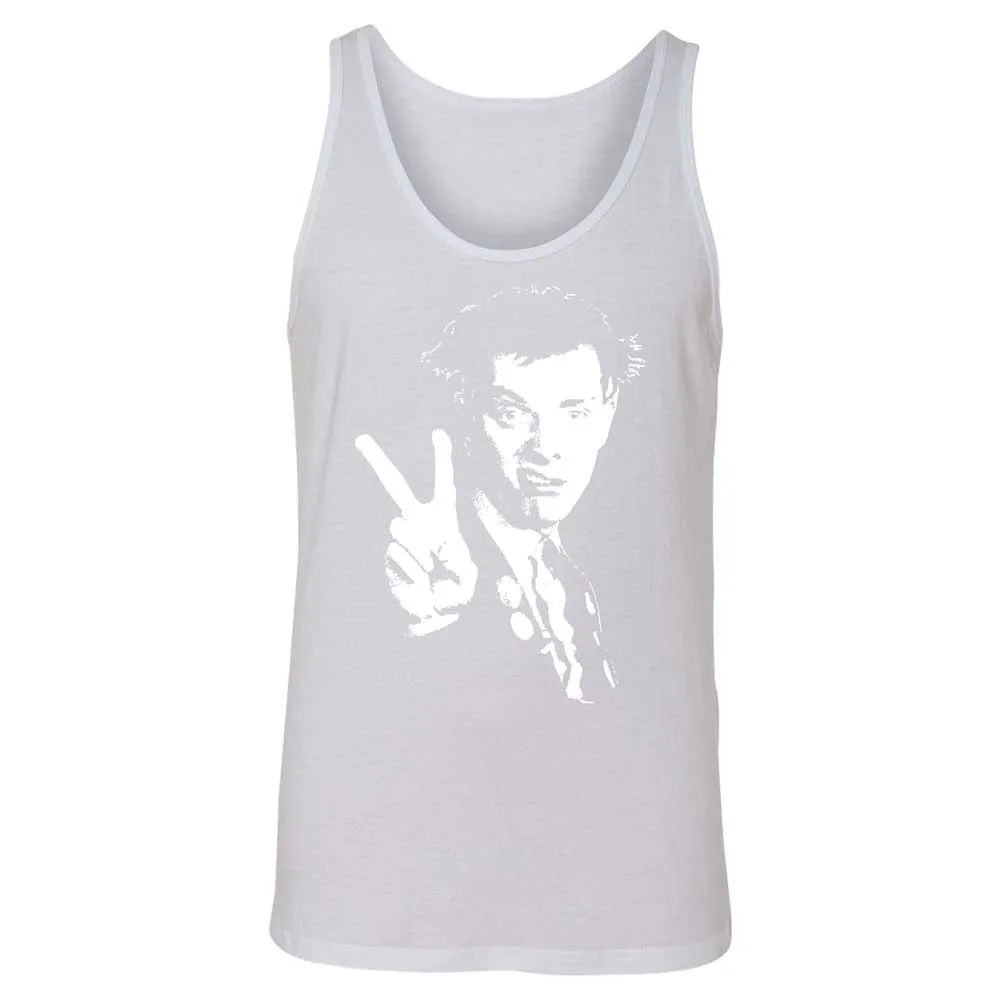 Unisex Jersey Tank - Black - White - 9