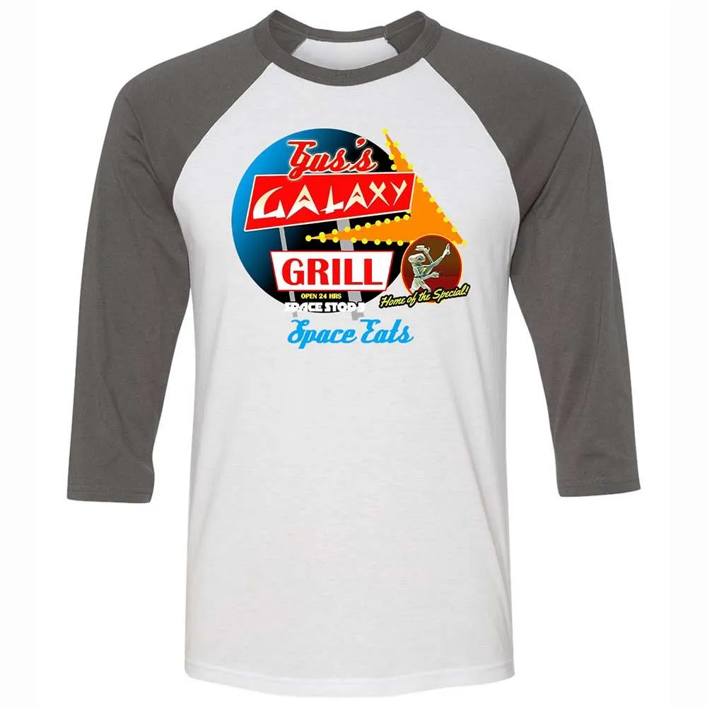 Unisex 3/4 Baseball Tee - BL7RLPRT - White/Asphalt - 2