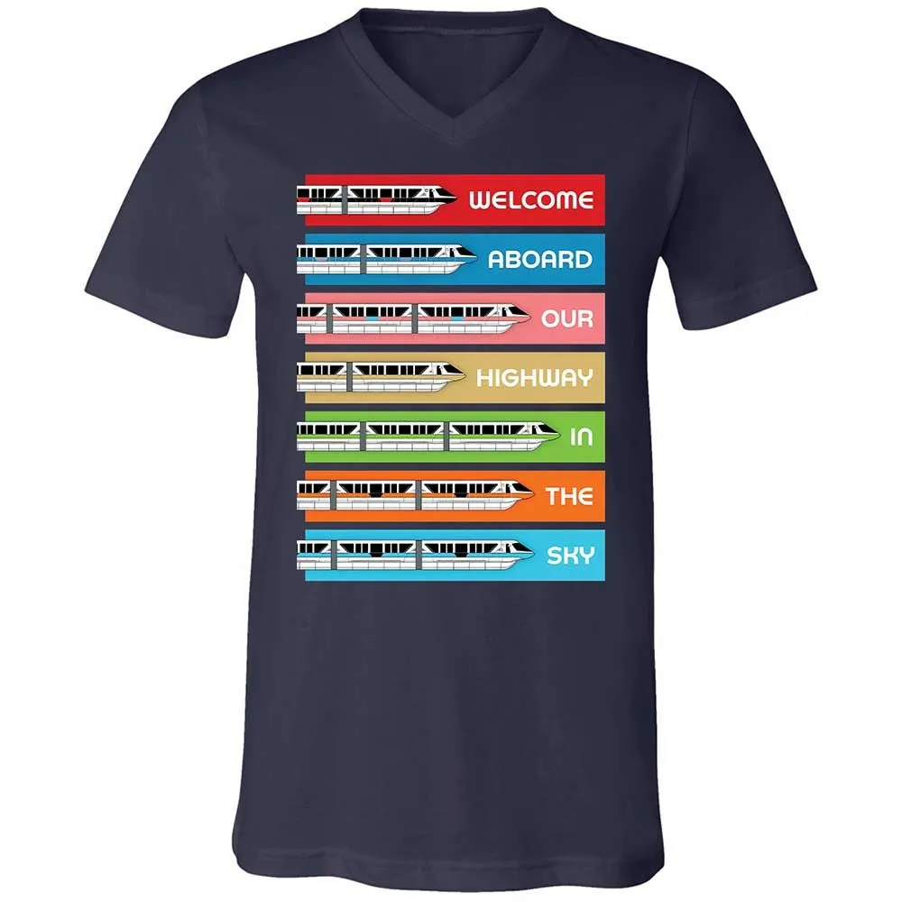 Unisex V-Neck T-Shirt - Black - Navy - 2