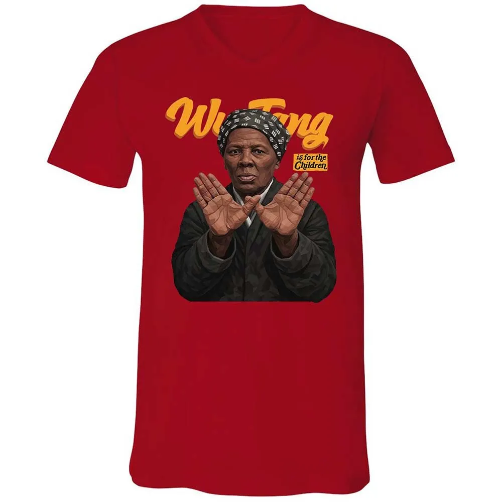 Unisex V-Neck T-Shirt - Black - Red - 6