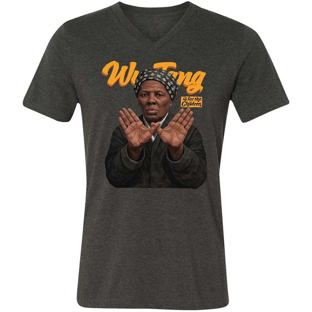 Unisex V-Neck T-Shirt - Black - Dark Grey Heather - 9