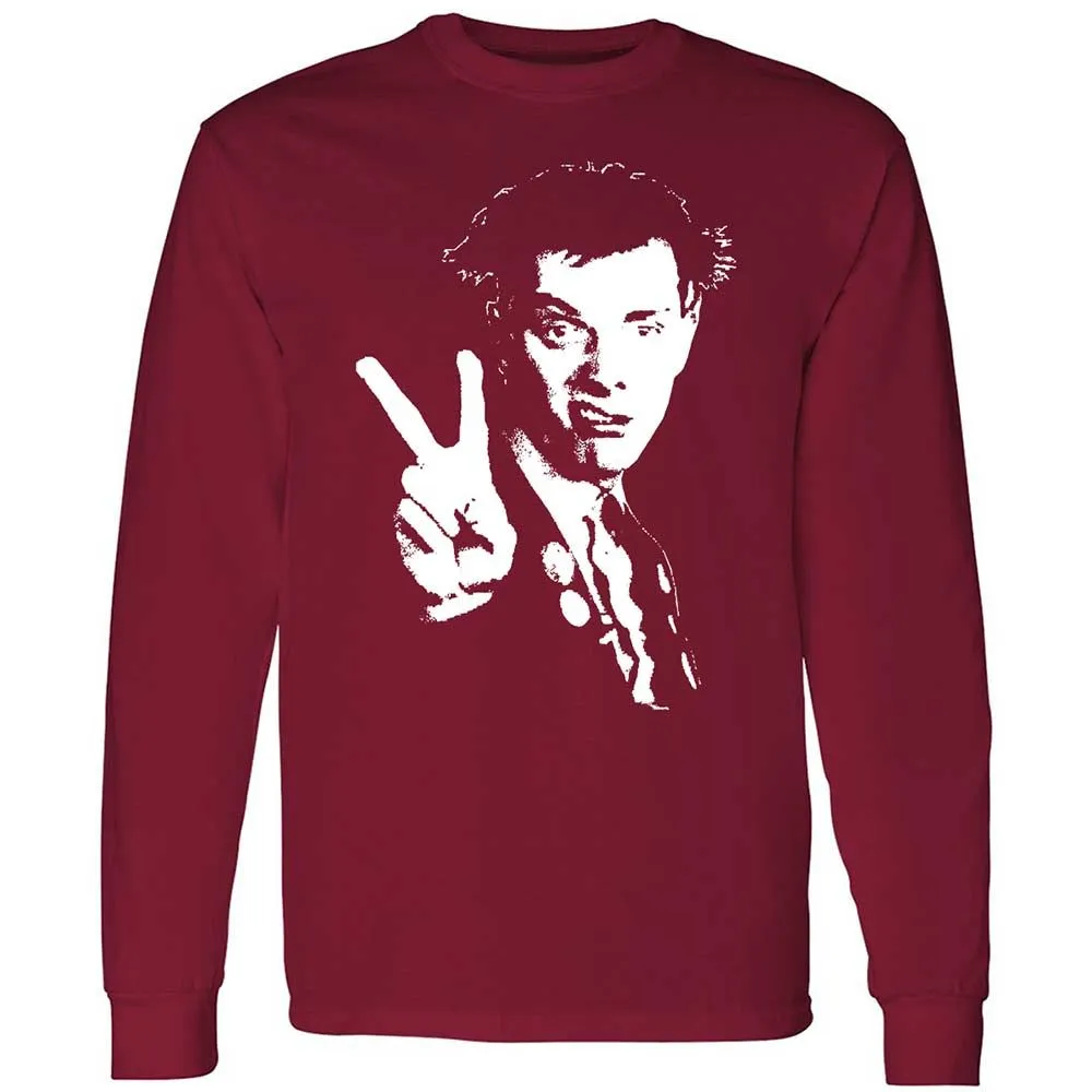 Long Sleeve T-Shirt - Black - Cardinal Red - 7