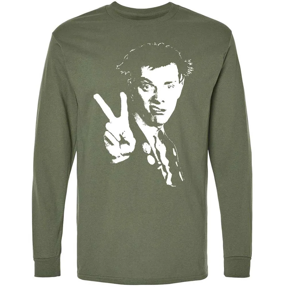 Long Sleeve T-Shirt - Black - Military Green - 9