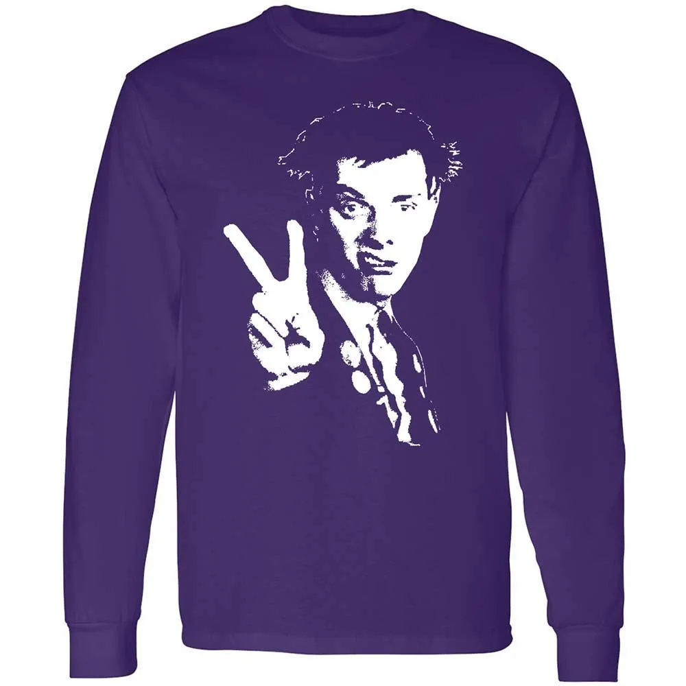 Long Sleeve T-Shirt - Black - Purple - 12