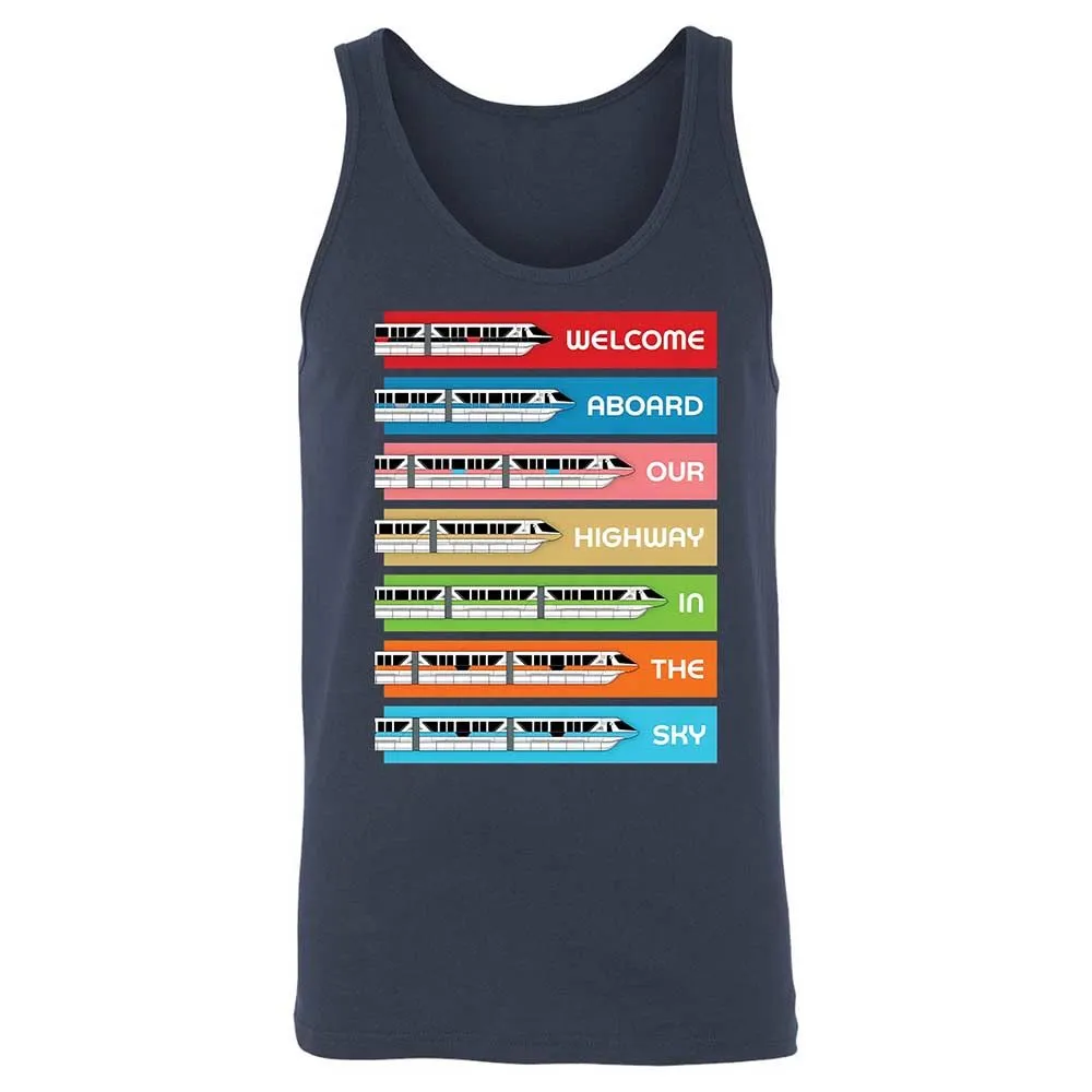 Unisex Jersey Tank - Black - Navy - 2