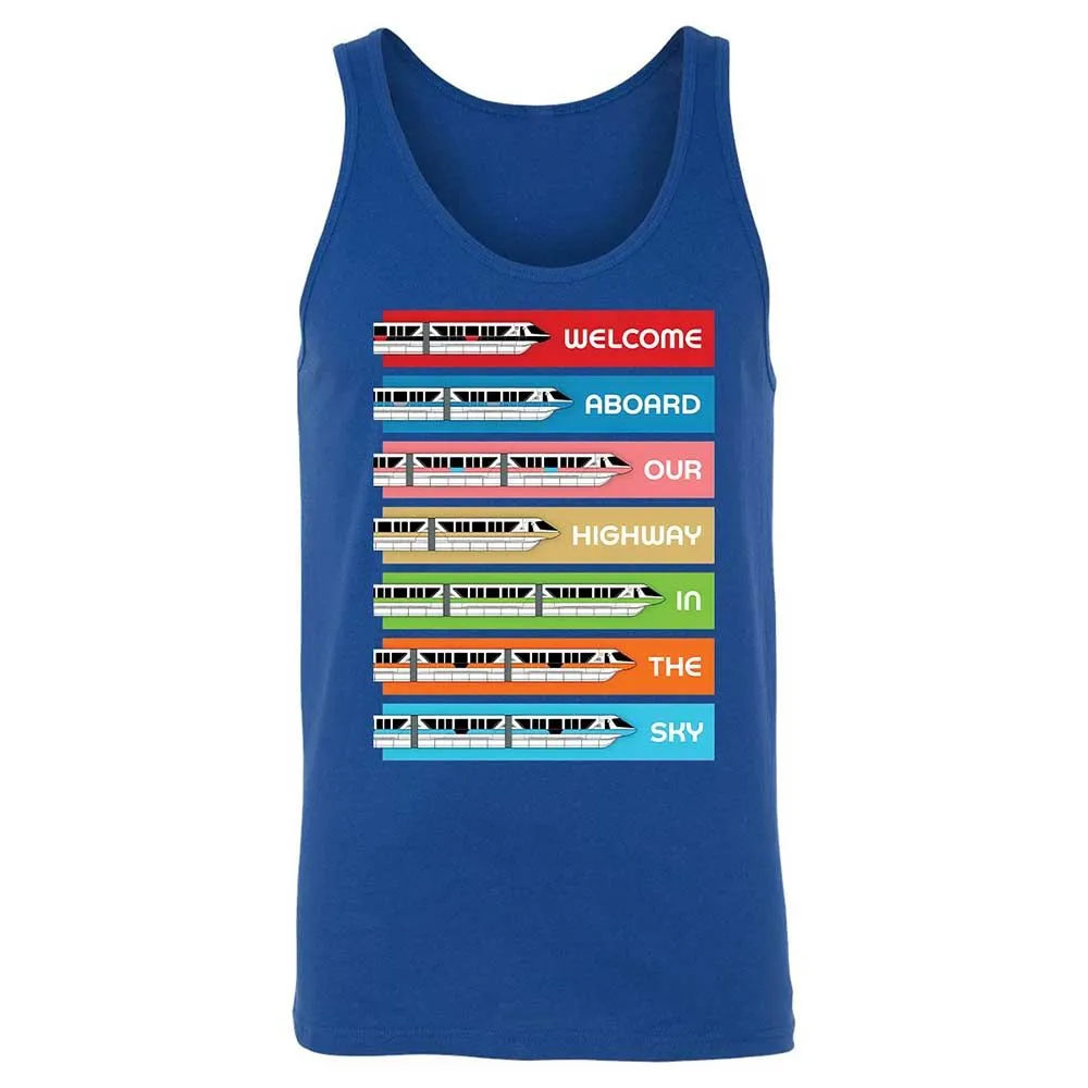 Unisex Jersey Tank - Black - True Royal - 3