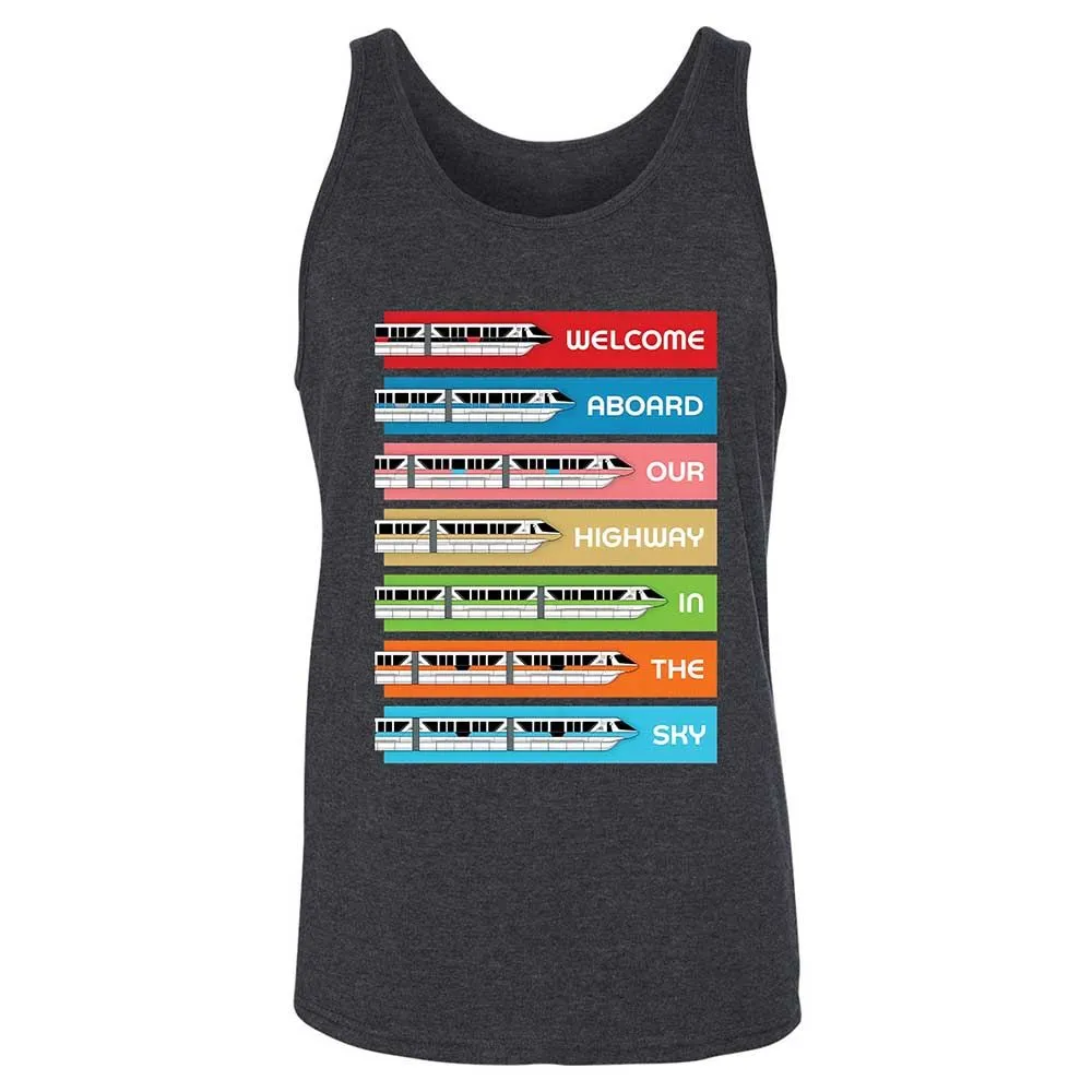 Unisex Jersey Tank - Black - Dark Grey Heather - 5